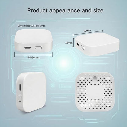 Tuya Smart Multi-Mode Gateway, Zigbee 3.0, Bluetooth Mesh, Smart Wireless Hub for Home Automation, 2.4GHz WiFi Only, APP Control, Compatible with Alexa, Google Assistant