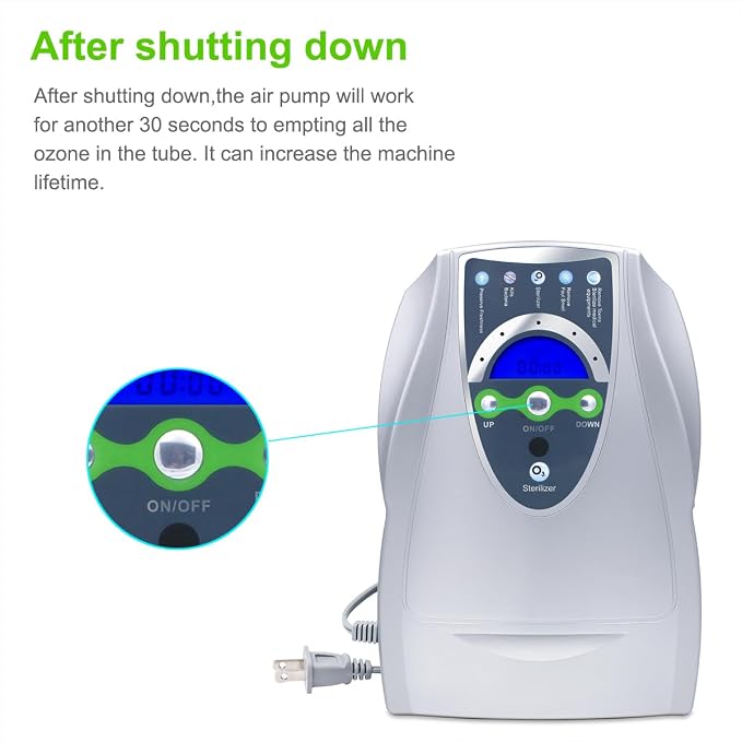 Portable Ozone Machine Generator,1000mg/h Multipurpose Ozone Machine with Timer for Home,Room,Office,Hunting