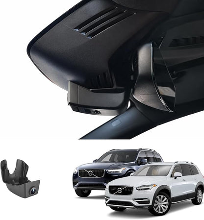 Volvo Dash Cam for XC90 2016-2022 T5/6/8, 4K Dash Camera with OEM-Style, No Visible Wires, Breeze Installation, Night Vision, WiFi & App, Parking Mode, Plug and Play, Loop Recording, 64GB Card