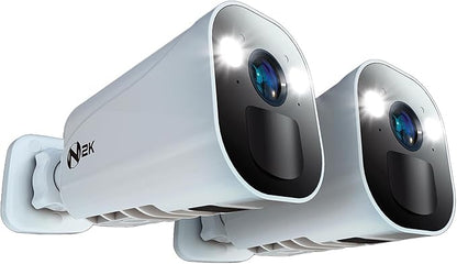 Night Owl Wire Free 2K HD Indoor/Outdoor Deterrence Cameras with 2-Way Audio (2-Pack)
