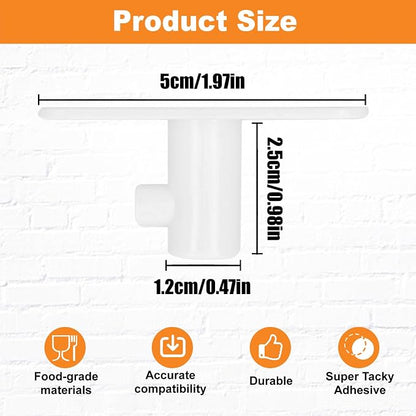 4 Pack Stand Mixer Attachment Holders Compatible with Kitchenaid Mixer Accessories, Dough Hooks,Wire Whip,Flex Edge Beater, Flat Beater Organizer(White)
