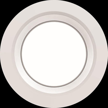 Juno E Series 4" LED Ceiling Light, Smooth Trim Recessed Lighting with 5-in-1 Switchable White Color, 700 Lumens, Wet Rated LED Downlight, Dimmable, White