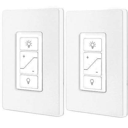 Smart Remote Dimmer Switch ，Compatible with Alexa:Just Link to The Amazon Echo in one Step. 2pack