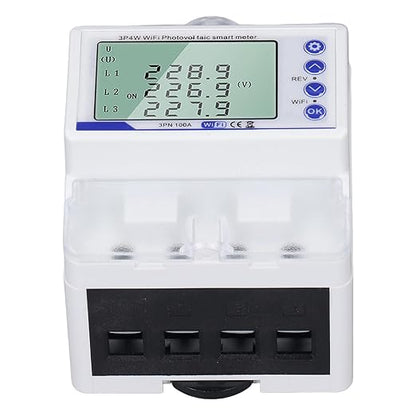 WiFi Circuit Breaker 3-Phase Rgy Meter or with LCD Display - 60-300V 00A Rectional Switch