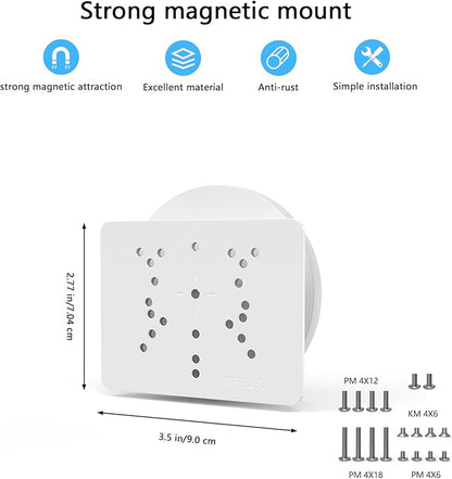 Magnetic Mount Compatible with eufy Security Solocam S340/E30/E42/4G LTE Cam S330/ E330 (Professional) Camera (White)