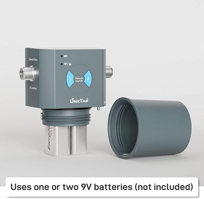 LinkTap T1 2-Zone Smart Hose Timer (Req. Gateway), Multiple Power Options | Irrigation by Weather/Volume/Duration, Intelligent Fault Detection & Alerts, Advanced Flow Monitoring, 2-Yr Warranty, IP66