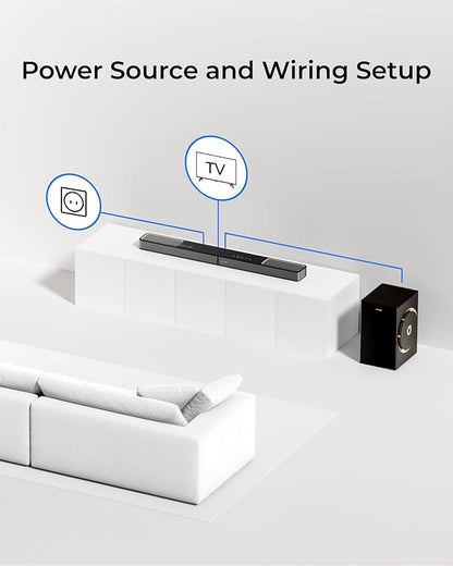 ULTIMEA 3.1.2ch Sound Bar with Subwoofer, Dolby Atmos, Surround Sound System for TV with 6.5 inch Subwoofer, Sound Bar for Smart TV, Soundbar for Home Theater, BT 5.4, HDMI eARC, Skywave F30 Boom
