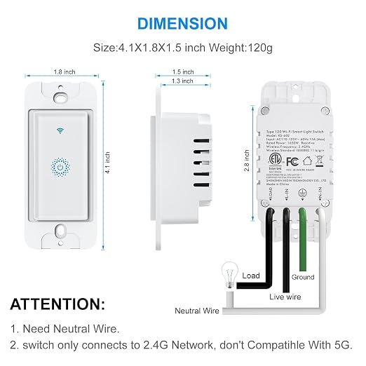 Smart Light Switch WiFi Switch Touch Wall Switch 3 Gang