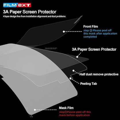 3A High Clarity Paper Screen Protector for Ipad Air 13 Inch M4 2026/M3 2025/M2 2024 [Anti Glare] [Anti Reflection] [Anti Fingerprint] 0.1mm Matte Screen Film for Notetaking and Drawing like on Paper