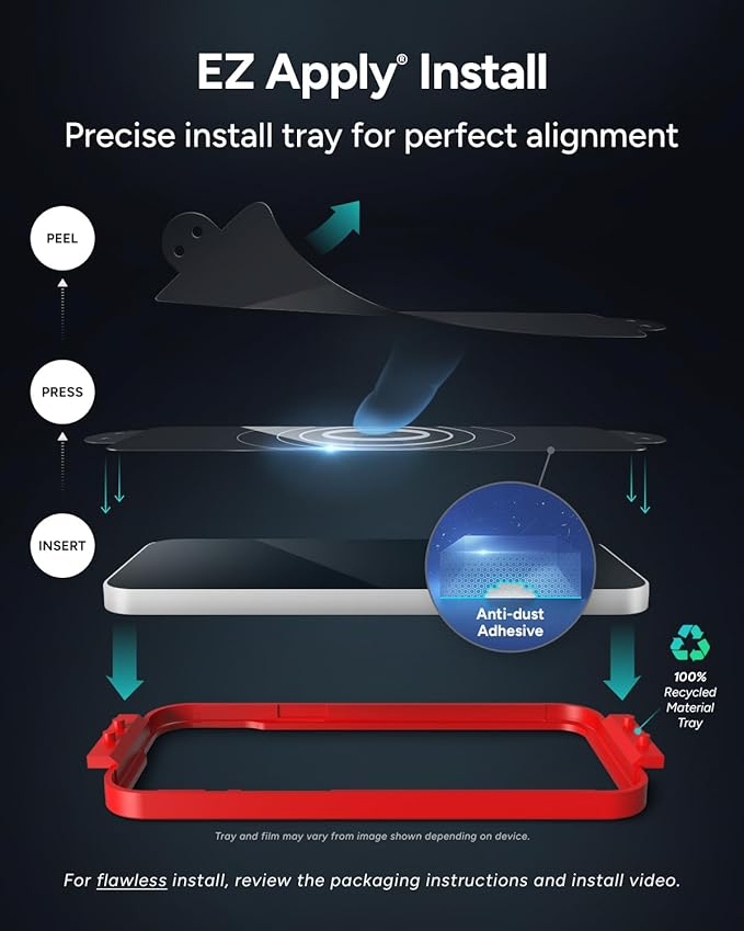 ZAGG Glass Elite Screen Protector for iPhone 16 Plus / 15 Plus - 5X Stronger, Reinforced Edges, Ultra-Strong Tempered Glass, Scratch Resistant, Anti-Smudge, InvisibleShield, Easy Installation, Eco-Friendly | 5X Stronger, Reinforced Edges, Ultra-Strong,...