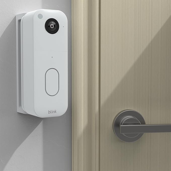 Angle Mount for Blink Video Doorbell (newest model), Doorbell Camera Holder for Blink Doorbell 2nd Gen, Wall Plate Wall Mounting Kit Bracket Corner Mount Accessory Stand for Blink Video Doorbell 2nd