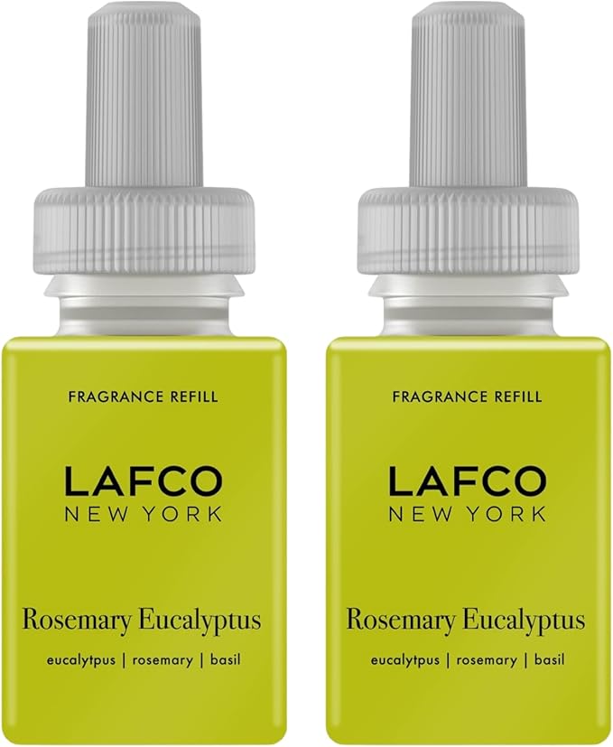 LAFCO New York Pura Smart Device Refill, Rosemary Eucalyptus - Pack of 2 - Each Vial Delivers Up to 2 Weeks of Fragrance Life - Made in the USA