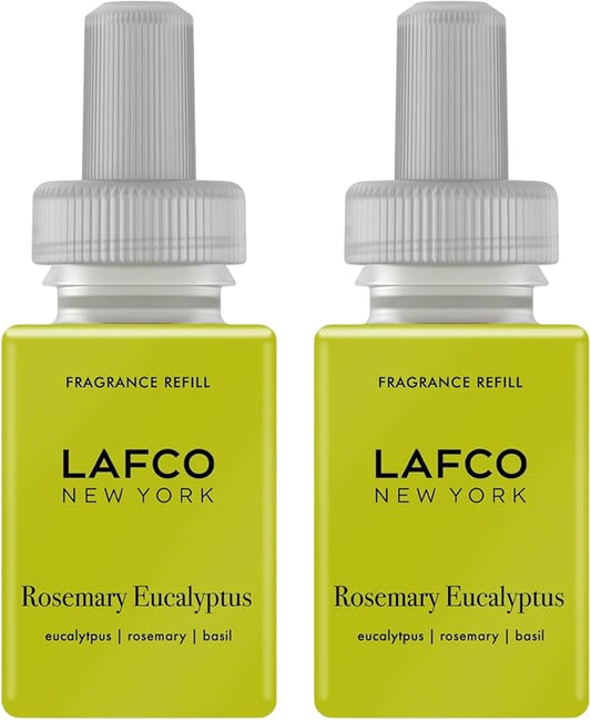 LAFCO New York Pura Smart Device Refill, Rosemary Eucalyptus - Pack of 2 - Each Vial Delivers Up to 2 Weeks of Fragrance Life - Made in the USA