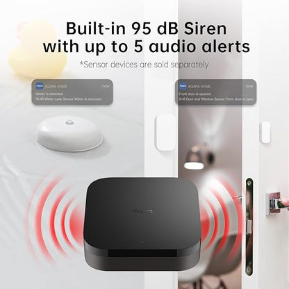 Aqara Smart Home Hub M3 for Advanced Automation, Matter Controller, Thread Border Router, Features Zigbee, Bluetooth, Wi-Fi, PoE, IR, Supports Apple HomeKit, Alexa, SmartThings, Home Assistant, IFTTT
