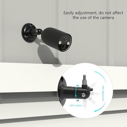 Adjustable Mount and Silicone Skin Cover for TP-Link Tapo MagCam 2024 PCMag(Tapo C425) and Tapo SolarCam 2K Security Cameras (Black)