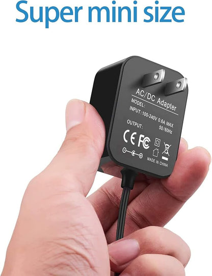 19V Charger for Eufy RoboVac 11 11S 12 15C 25C 30C 35C Series for Eufy HomeVac H30, Pure Clean & Coredy Robotic Vacuum Cleaner Model T2102 T2108 PUCRC15 PUCRC90 R300 R580 Power Supply Cord