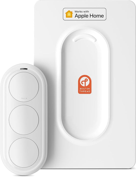 Airversa Smart HomeKit Button Controller, 3-Button Smart Switch, Works with Apple Home over Thread (Home Hub Needed), HomeKit Trigger, Apple Home Ecosystem Exclusive QliQ AC1 White-1 Pack
