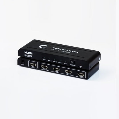 | 1x4 HDMI Splitter | Ultra HD 4K/2K | 1 Input - 4 outputs | Full HD/3D | 1080P | HDMI 1.4 | HDTV | PS4 / PS3 | XboxOne / 360 | DVD | Blu-ray | DTS Digital