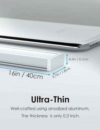 Under Cabinet Motion Sensor Lighting Indoor Plug in, 16" 12V LED Under Counter Lights Super Bright Ultra Thin Magnetic for Kitchen/Hallway/Toilet/Garage/Closet(Warm White/3000K, 2 Pack)