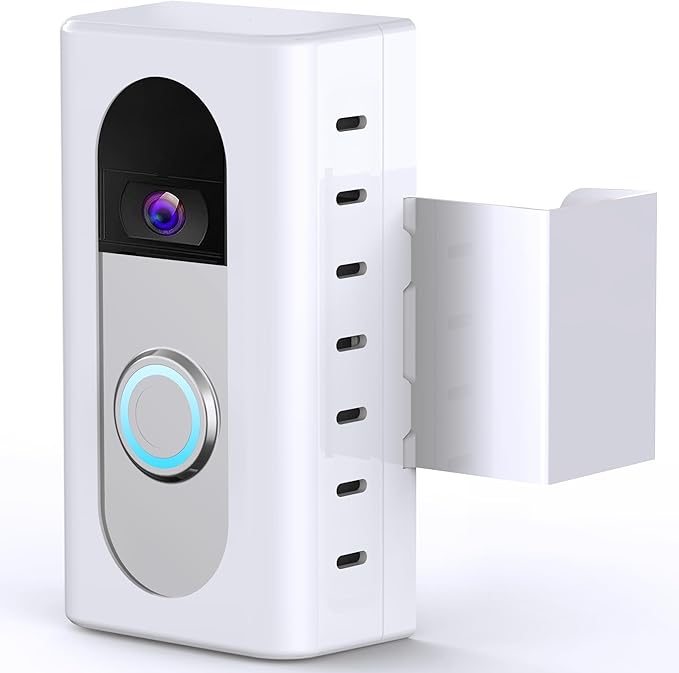 KIMILAR Anti-Theft Video Doorbell Mount Compatible with Ring/Blink Video Doorbell (Not for Blink 2025 ver.), Adjustable Mounting Bracket Accessories for Houses, Apartments, Not for Security Door