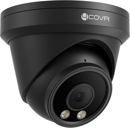 4COVR 5MP PoE Security IP Camera, Outdoor Wired Surveillance Video Camera with Audio, Smart Human/Vehicle Detection, 110° Wide Angle 100ft IR Night Vision, 2.8mm Lens, IP67 Weatherproof, LY97AB5MA