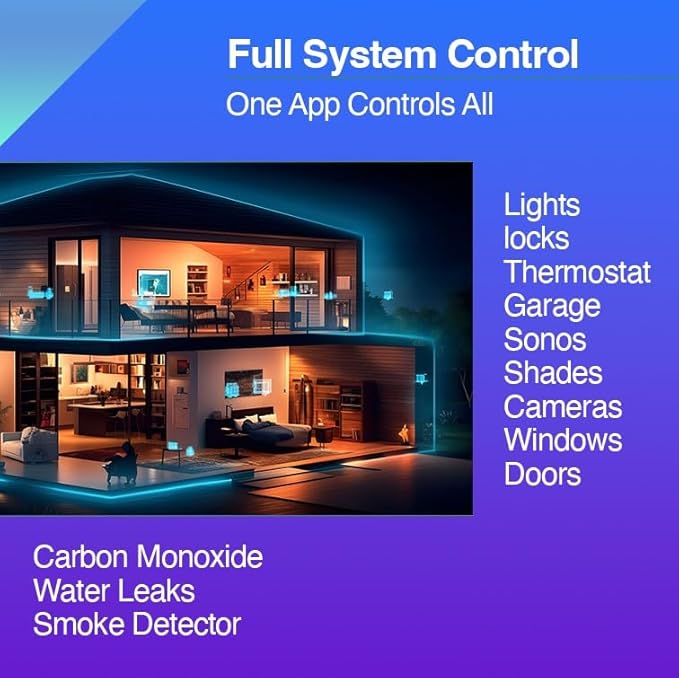 Qolsys IQ Panel 4: Wireless Smart Home Security System Alarm Panel for House Protection and Home Automation. Easily Integrate with Alexa, Window Alarms, Cameras and More. 319.5 MHz