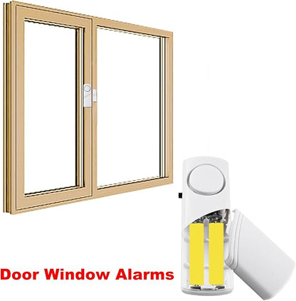 2 Pack Door Window Alarm,Home Magnetic Sensor Alarm,Home Security System Alert, Door Sensor Alert for Kids Safety Toddler, House, Office