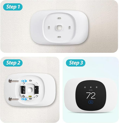 1/2 Packs Trim Plate Compatible with ecobee Smart Thermostat Essential, Wall Plate Bracket Cover, Programmable Thermostat Accessory, Practical Kit, Bracket Mount Cover (2 Packs)