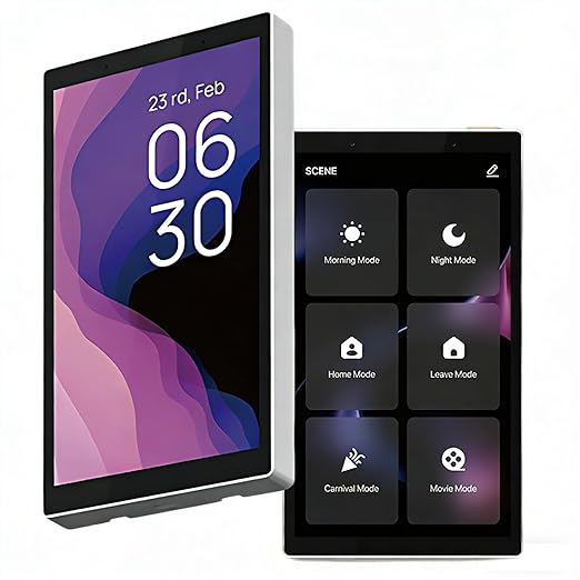 5 Inch Smart Home Control Panel Touchscreen, All-in-One Wall Mount Smart Switch with Built-in Multimode Gateway and Voice Assistant – Hands-Free Voice Control, Quick Smart Home Device Management