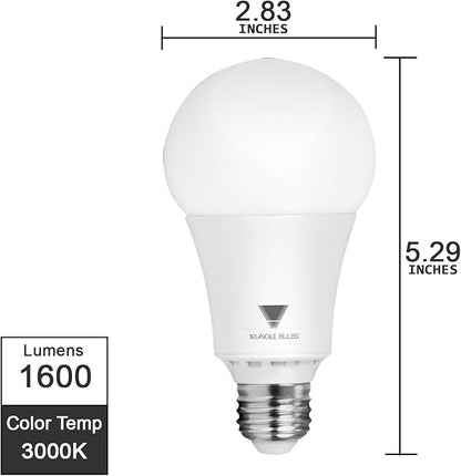 T95141, LED Dimmable 100 Watt Equivalent Soft White Light Bulbs, 4-Pack