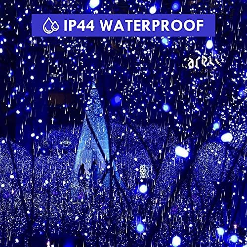 Connectable 88Ft 240LED Christmas String Lights Outdoor Indoor, Blue