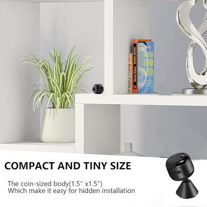Hidden Camera, 1080P Wireless Mini Camera Indoor Nanny Cam for Home Security, 60-Days Battery Life, Auto Night Vision, AI Motion Detection, Live Remote Viewing for Nanny Pet Baby Monitoring