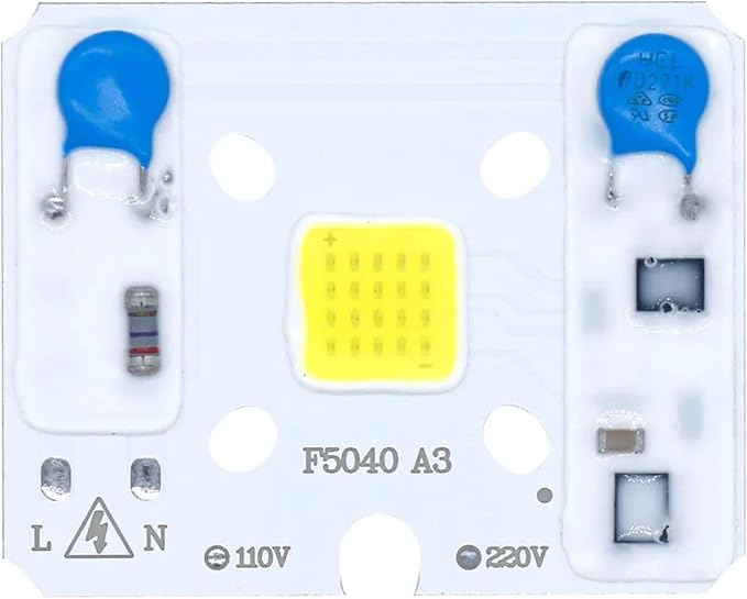 LED COB Chip Light 10W AC 110V AC220V No Need Driver Smart IC Bulb Lamp for DIY LED Floodlight Spotlight(220V Warmwhite)