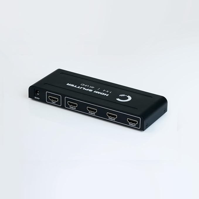 | 1x4 HDMI Splitter | Ultra HD 4K/2K | 1 Input - 4 outputs | Full HD/3D | 1080P | HDMI 1.4 | HDTV | PS4 / PS3 | XboxOne / 360 | DVD | Blu-ray | DTS Digital