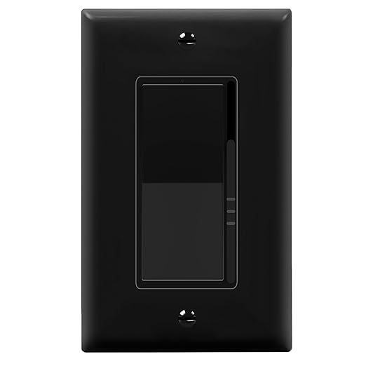 TOPGREENER 300W LED Dimmer Switch, Single Pole or 3-Way, Black, 1P