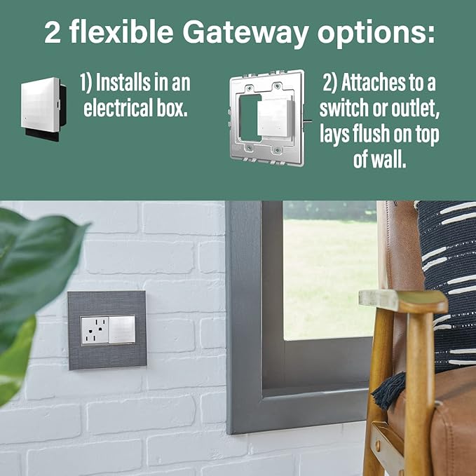Legrand adorne with Netatmo Smart Home Gateway/Hub in Graphite, WNAH1G1