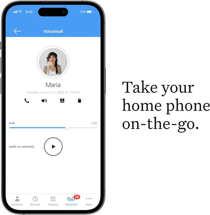 Ooma Telo VoIP Reliable Home Phone Solution with Unlimited Nationwide Calls, Mobile App Accessibility, and Robocall Blocking