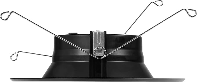 Maxxima 5 in. & 6 in. 5 CCT Retrofit Recessed LED Downlight - 1100 Lumens, E-26 Quick Connect, 5 CCT 2700K/3000K/3500K/4000K/5000K, Dimmable, Ceiling Light Fixture for Kitchen or Hallway, Black Trim