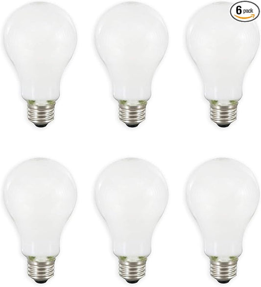 Sylvania LED TruWave A21 Light Bulb, 100W Equivalent, Efficient 15W, Medium Base, Dimmable, Frosted, 2700K, Soft White - 6 Pack (40810)