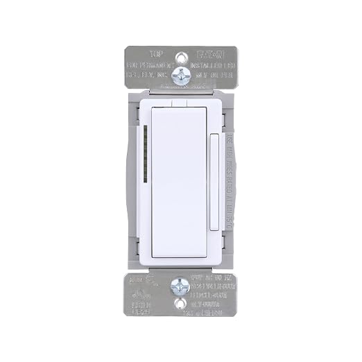 Eaton EWFD30-W-BX-T Wi-Fi Smart Universal Dimmer Works with Hey Google and Alexa, White