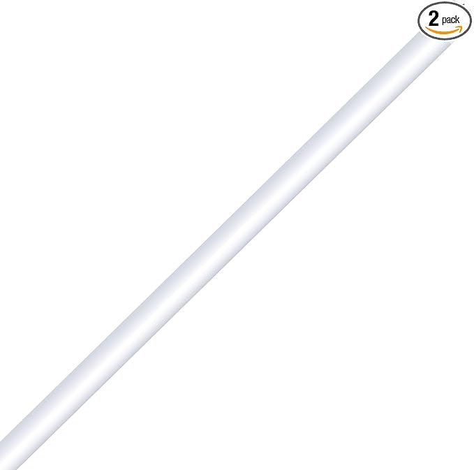 Feit Electric 4ft T12 LED Tube Light, 40W Equivalent, 5000K Daylight, 1800 Lumens, 20W, Ballast Compatible, Shatterproof, 35,000-Hour Lifespan, T1248/850/LEDG2/2, 2 Pack
