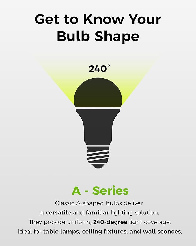 Upgraded Timer Light Bulb, 100W Equivalent A19 LED with 12/9/6/3H Auto Off or Always-On Mode, 11W 3000K Soft White, 1200LM, E26 Base, No App/WiFi Needed, Indoor Outdoor Security Light, 4 Pack