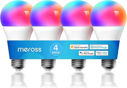 meross Smart Light Bulb and Lamp Compatible with Apple HomeKit, Siri, Alexa, Google Assistant and SmartThings