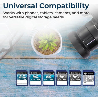 Centon Electronics MP Essential SDXC Card, Ultimate Memory Card for Phones, Tablets, Cameras, and More, UHS1, 64GB, 5 Bulk Pack