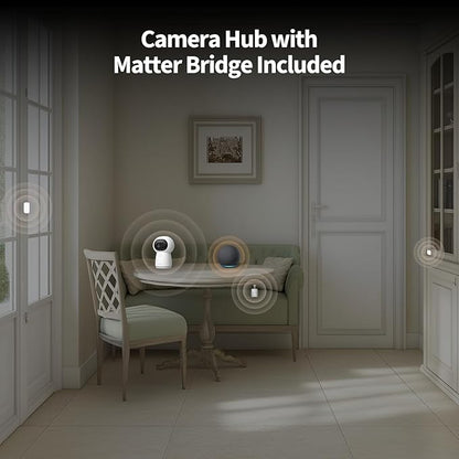 Aqara Camera Protect Kit Y100-4 Piece Wireless Home Security System with 2K Camera Hub G3, 3 Smart Sensors, HomeGuardian, Local Automation & 24/7 Alerts, Supports HomeKit, Google Home, Alexa