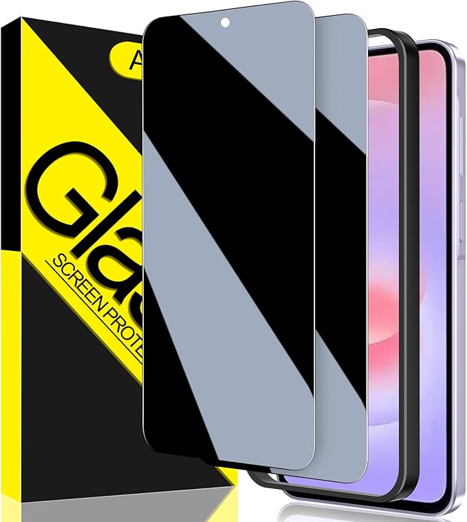 Asstar [2 Pack Privacy Screen Protector for Samsung Galaxy A37 5G, 9H Tempered Glass Privacy Samsung Galaxy A37 5G Privacy Screen Protector,Anti-Scratch Case Friendly Easy Install Accessories