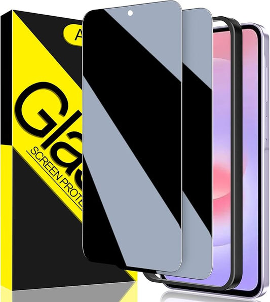 Asstar [2 Pack Privacy Screen Protector for Samsung Galaxy A37 5G, 9H Tempered Glass Privacy Samsung Galaxy A37 5G Privacy Screen Protector,Anti-Scratch Case Friendly Easy Install Accessories