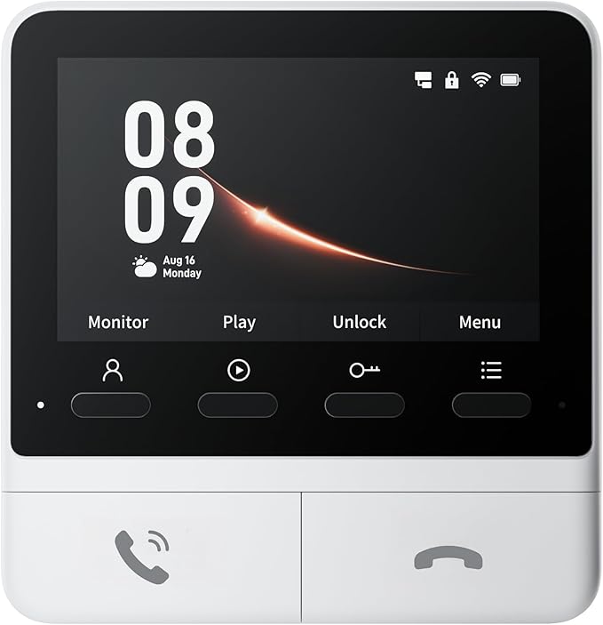 SwitchBot 4.3 Inch Monitor for Intercom Installation, Advanced Monitor for Smart Video Doorbell
