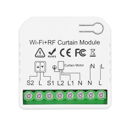 DieseRC WiFi Smart Roller Shutter Controller Module, Tuya APP WiFi Control Compatible with Alexa/Google Home APP Control and Manual Switch, Electric Motor Switch