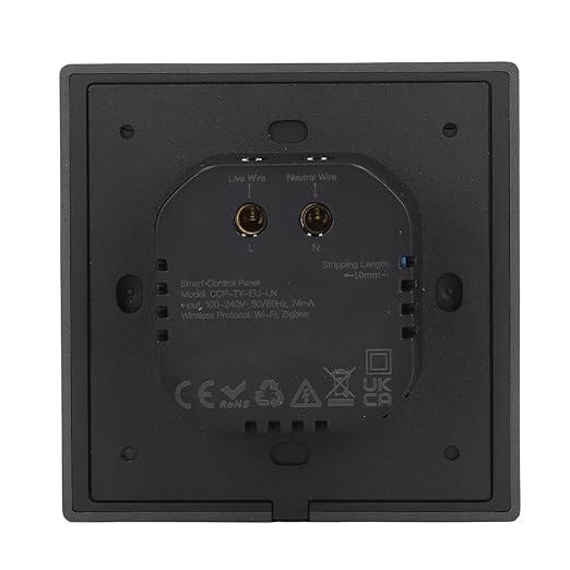 Jeanoko Smart Home Control Panel 4 Inch Touch Screen Voice Control for TUYA Products Brightness Adjustable Smart Scene Wall Switch Panel for Home Assistant